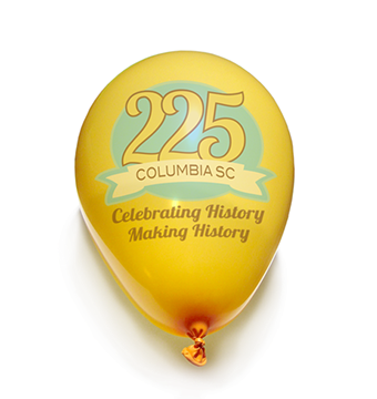 mock-up of a balloon for Columbia, SC's 225th birthday celebration