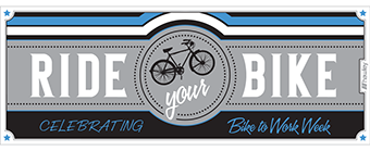 banner design concept for Bike to Work event